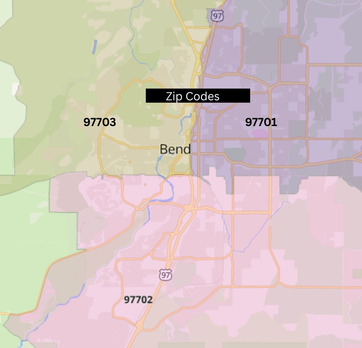 Bend, Oregon Zip Codes | Moving to Bend